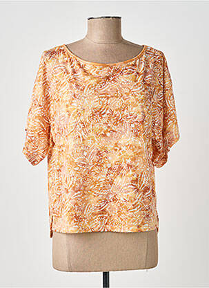 T-shirt imprimé fantaisie manches courtes jaune LOLA ESPELETA femme