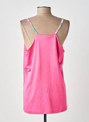 Top stretch fines bretelles rose SMASH WEAR femme