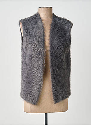 Gilet sans manche coupe droite gris SURKANA femme