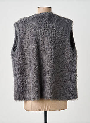 Gilet sans manche coupe droite gris SURKANA femme
