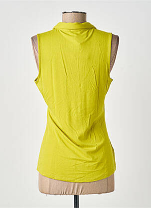 Chemisier coupe cintrée sans manche vert SURKANA femme