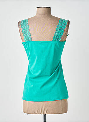 Top stretch sans manche vert SMASH WEAR femme