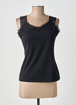 Top stretch fines bretelles noir SMASH WEAR femme