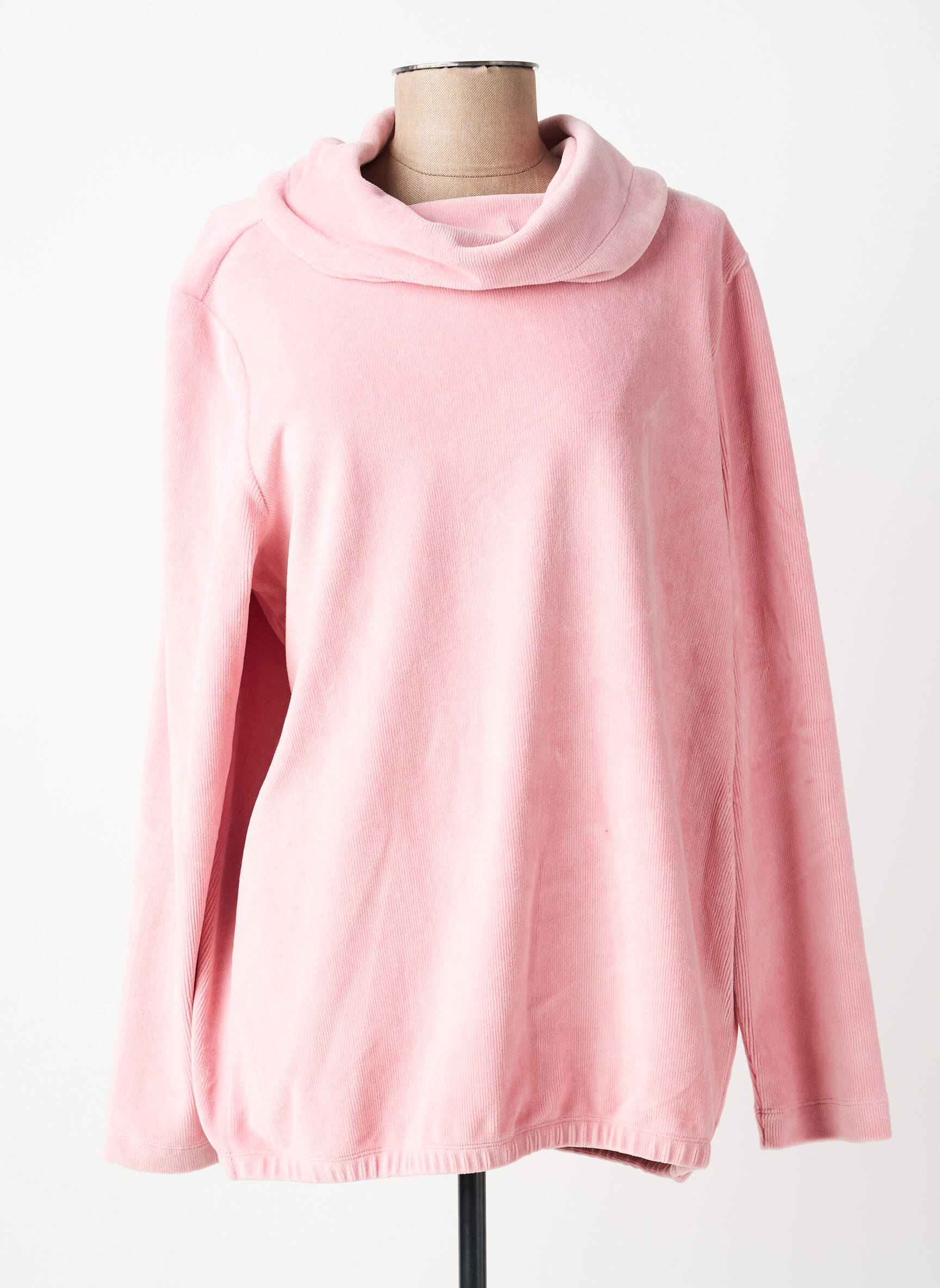 Sweat-shirt stretch manches longues rose CECIL femme