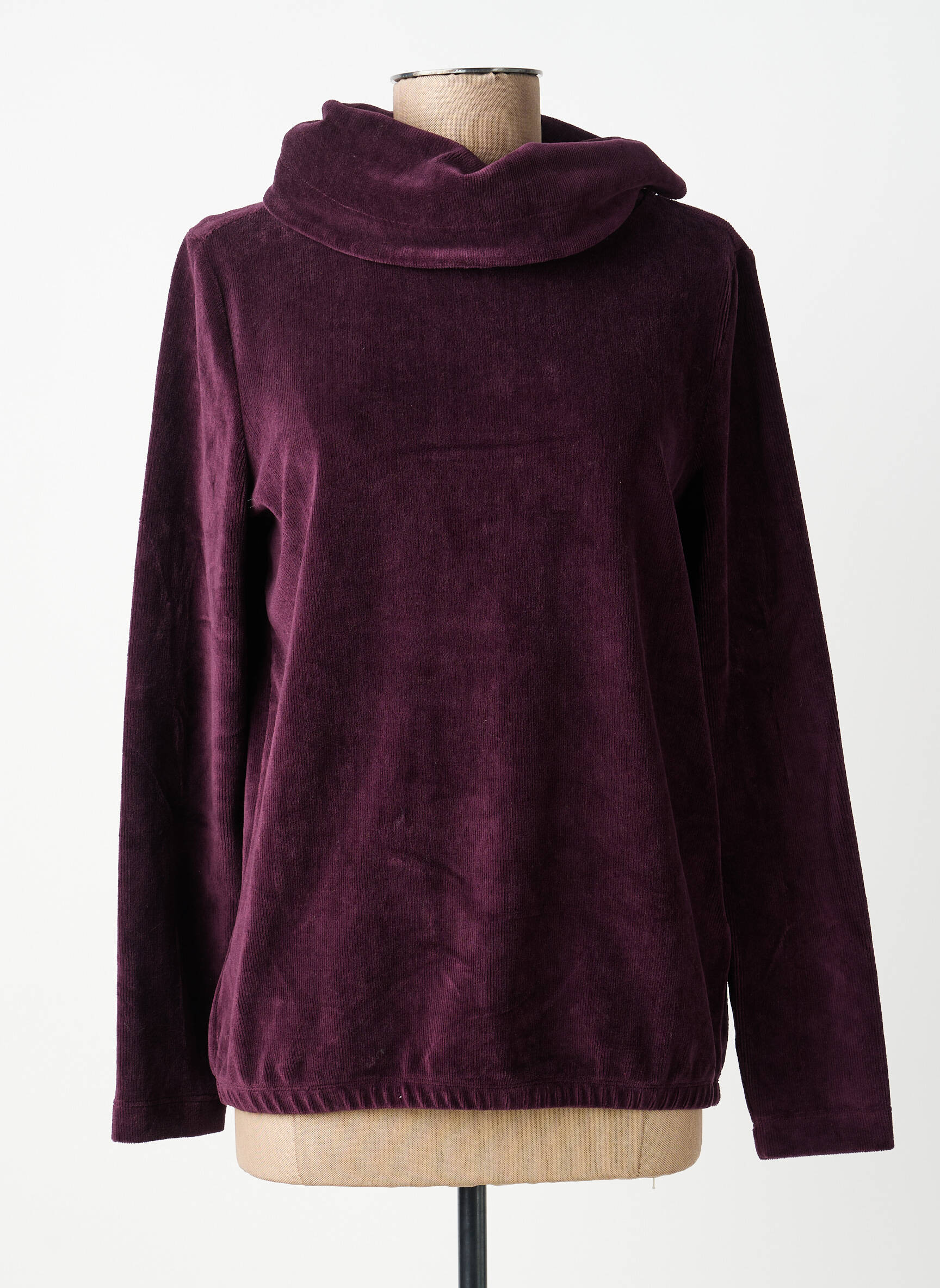 Sweat-shirt stretch manches longues violet CECIL femme