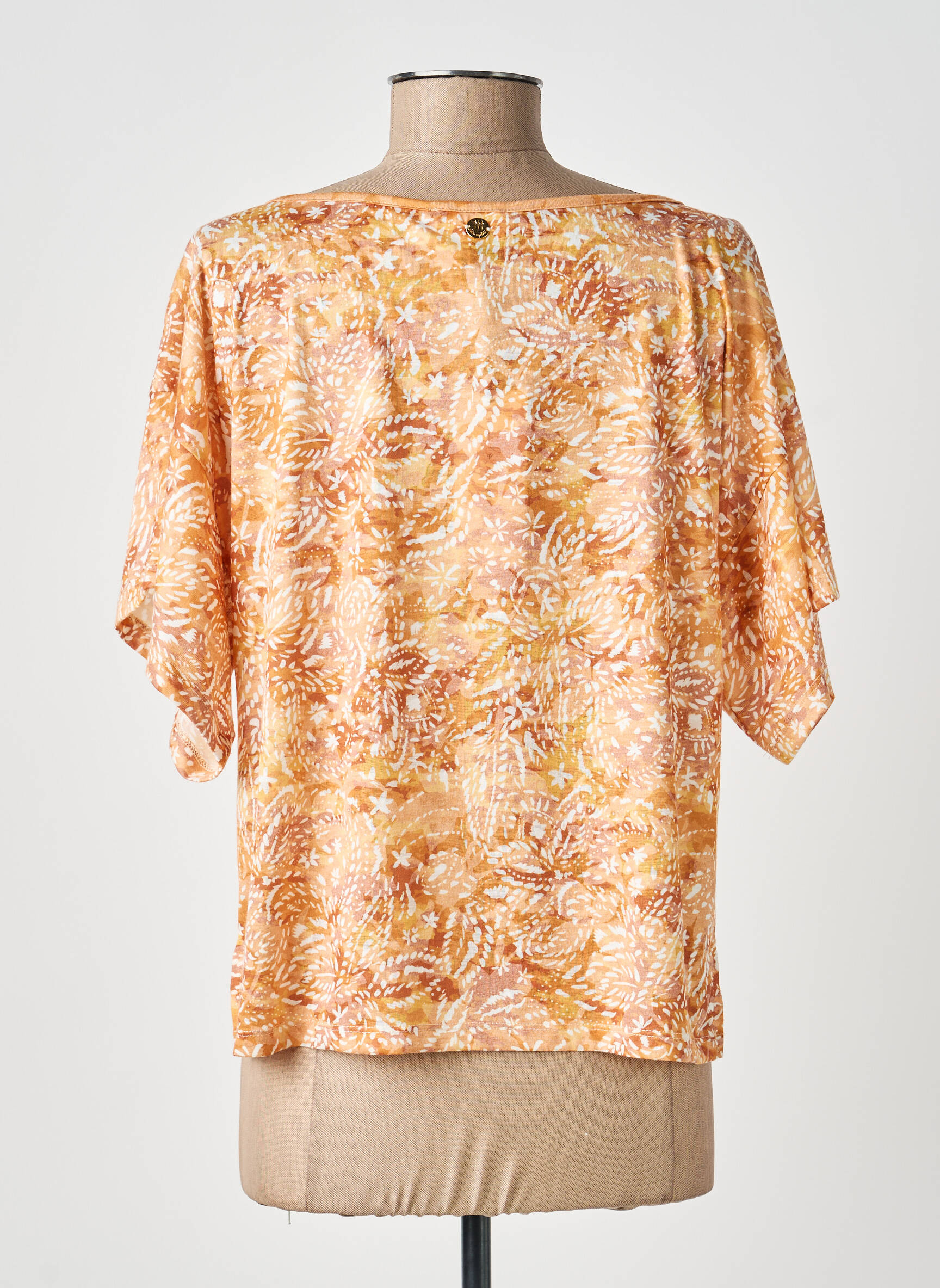 T-shirt imprimé fantaisie manches courtes jaune LOLA ESPELETA femme
