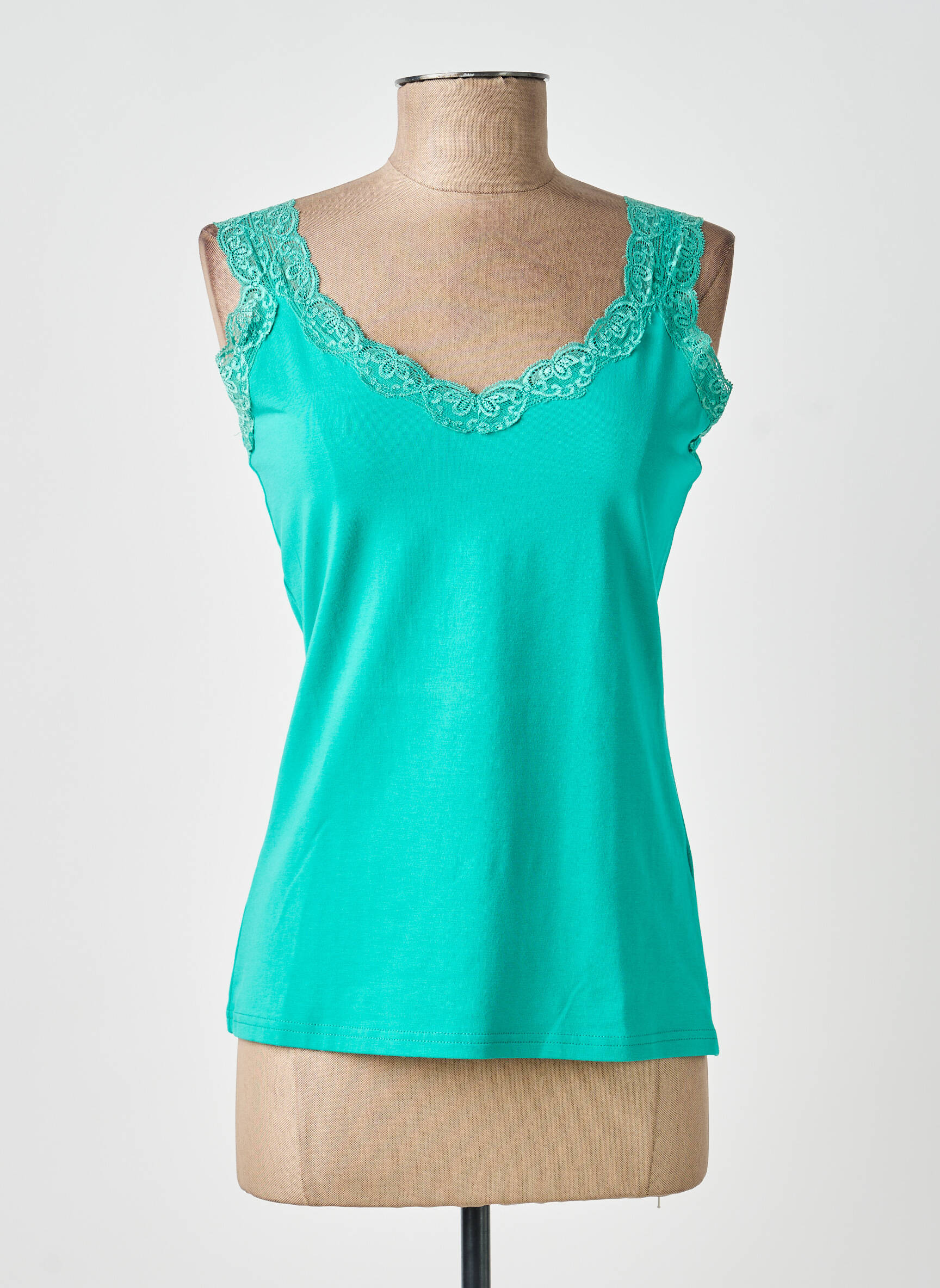 Top stretch sans manche vert SMASH WEAR femme