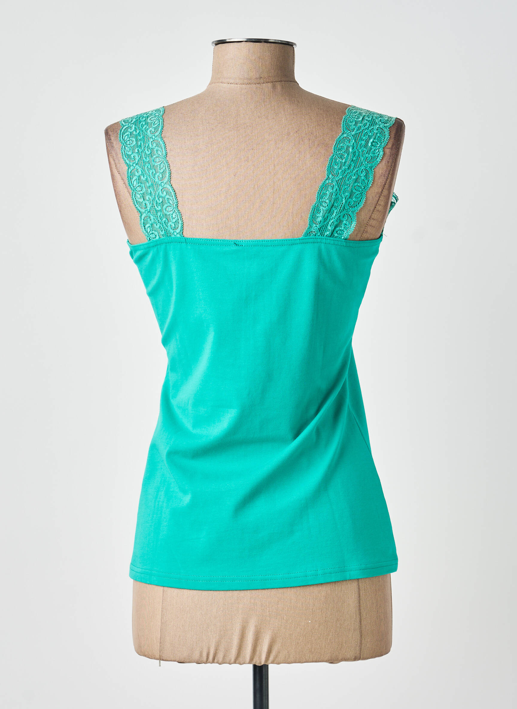Top stretch sans manche vert SMASH WEAR femme