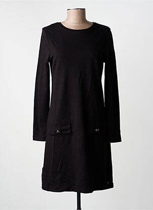 Robe courte manches longues manches longues noir SURKANA femme
