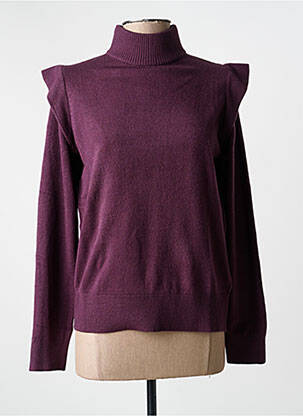 Pull stretch manches longues violet KAPORAL femme