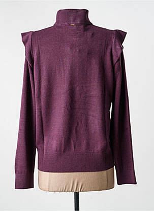 Pull stretch manches longues violet KAPORAL femme