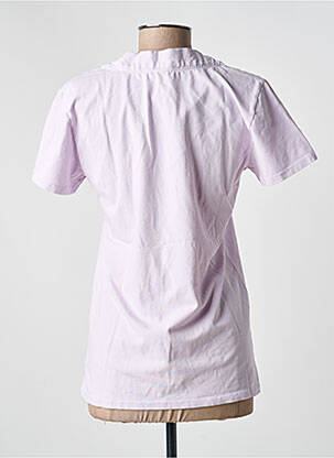T-shirt col v manches courtes violet COUTURIST femme