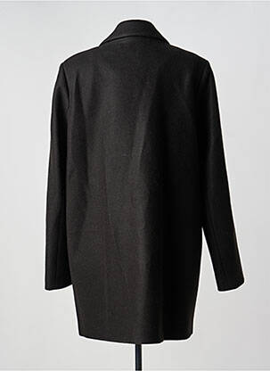 Manteau long coupe cintrée sans capuche noir TINTA STYLE femme