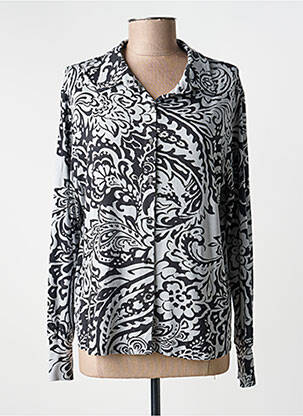 Chemisier coupe cintrée manches longues gris ANDAM femme