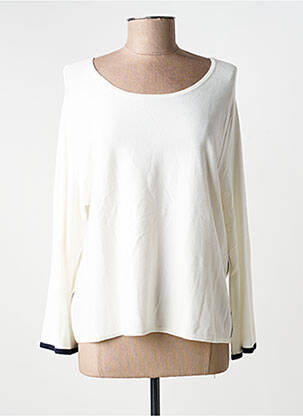 Pull coupe cintrée manches longues beige SURKANA femme