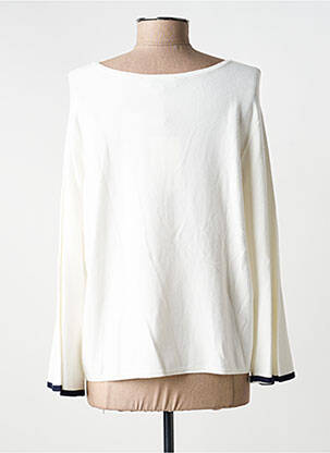 Pull coupe cintrée manches longues beige SURKANA femme