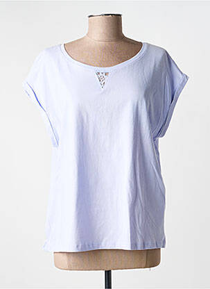 T-shirt coupe droite manches courtes violet LA FIANCÉE femme