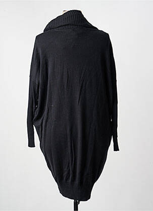 Robe pull col boule manches longues noir MARBLE femme