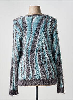 Pull col v manches longues gris MARBLE femme
