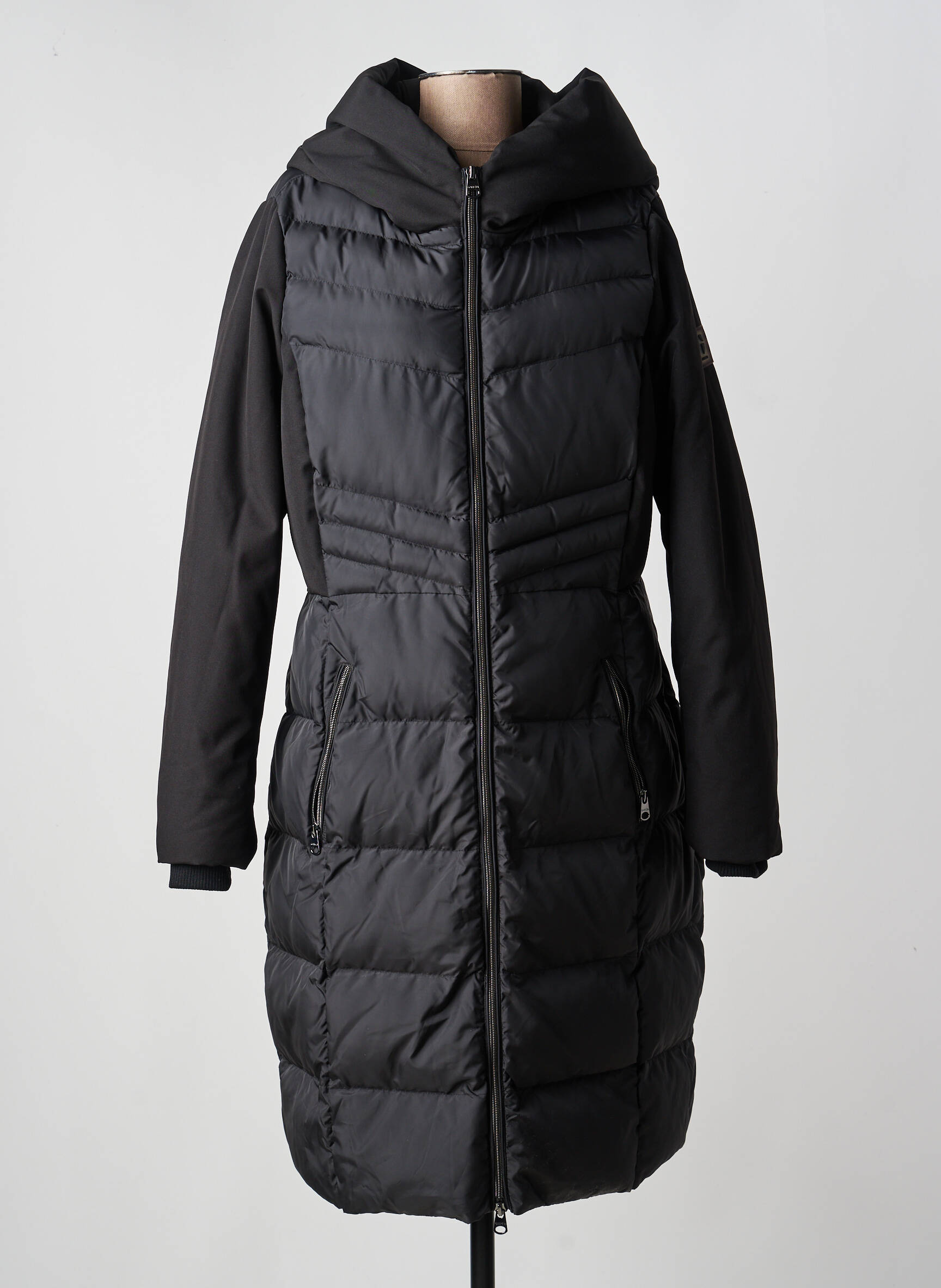 Doudoune manches longues sans capuche noir GARCIA femme