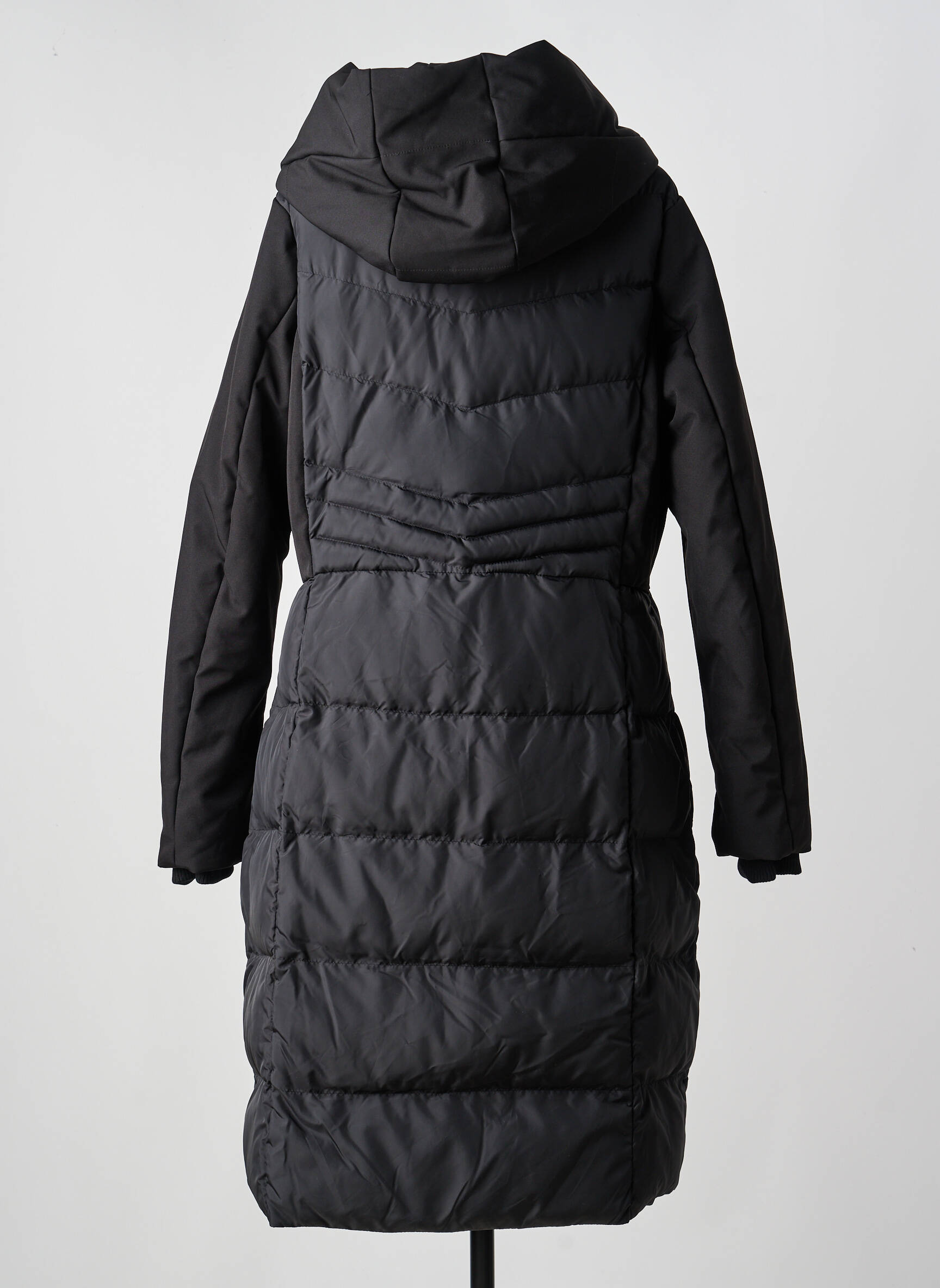 Doudoune manches longues sans capuche noir GARCIA femme