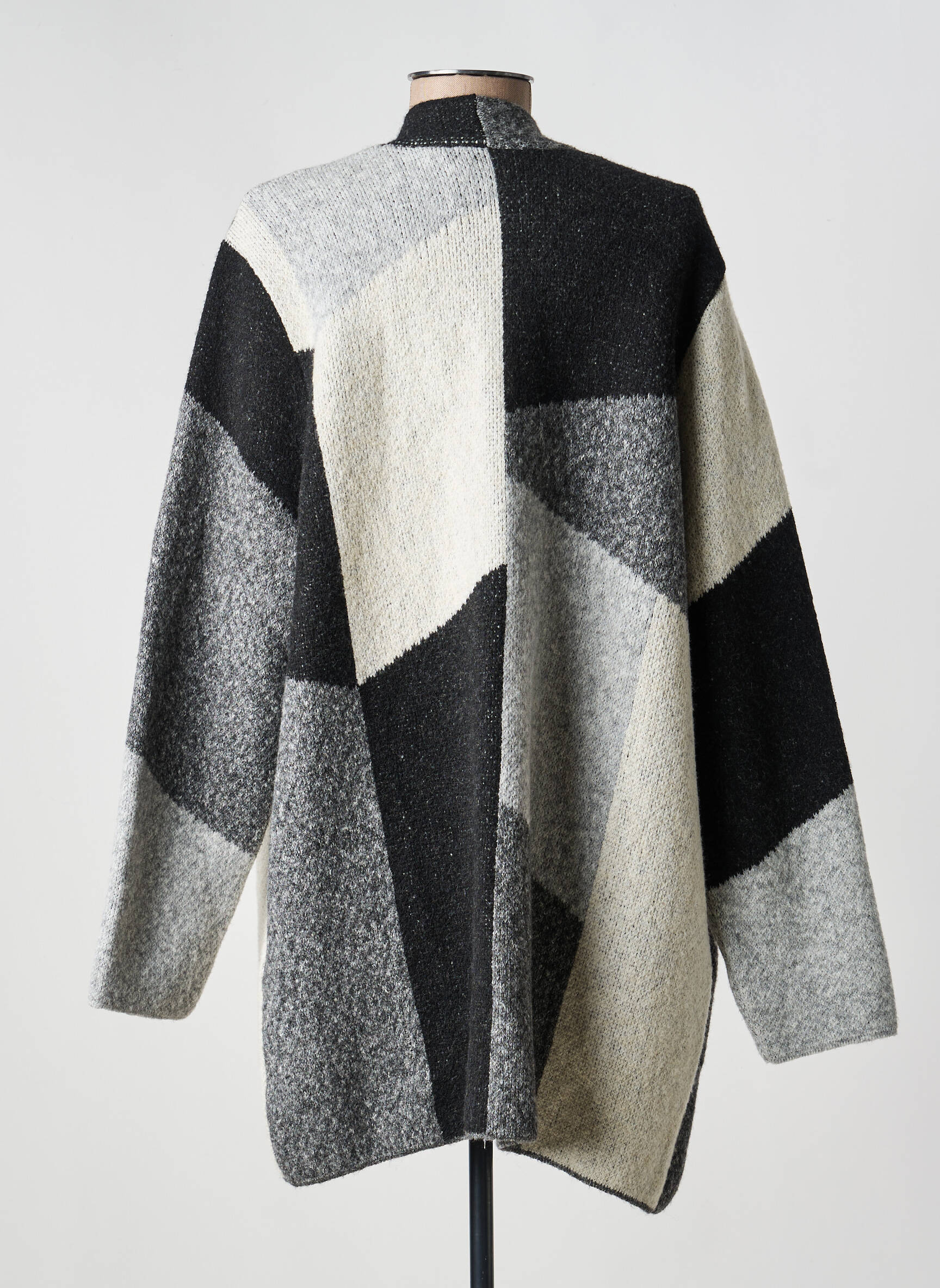 Gilet manches longues stretch gris CECIL femme