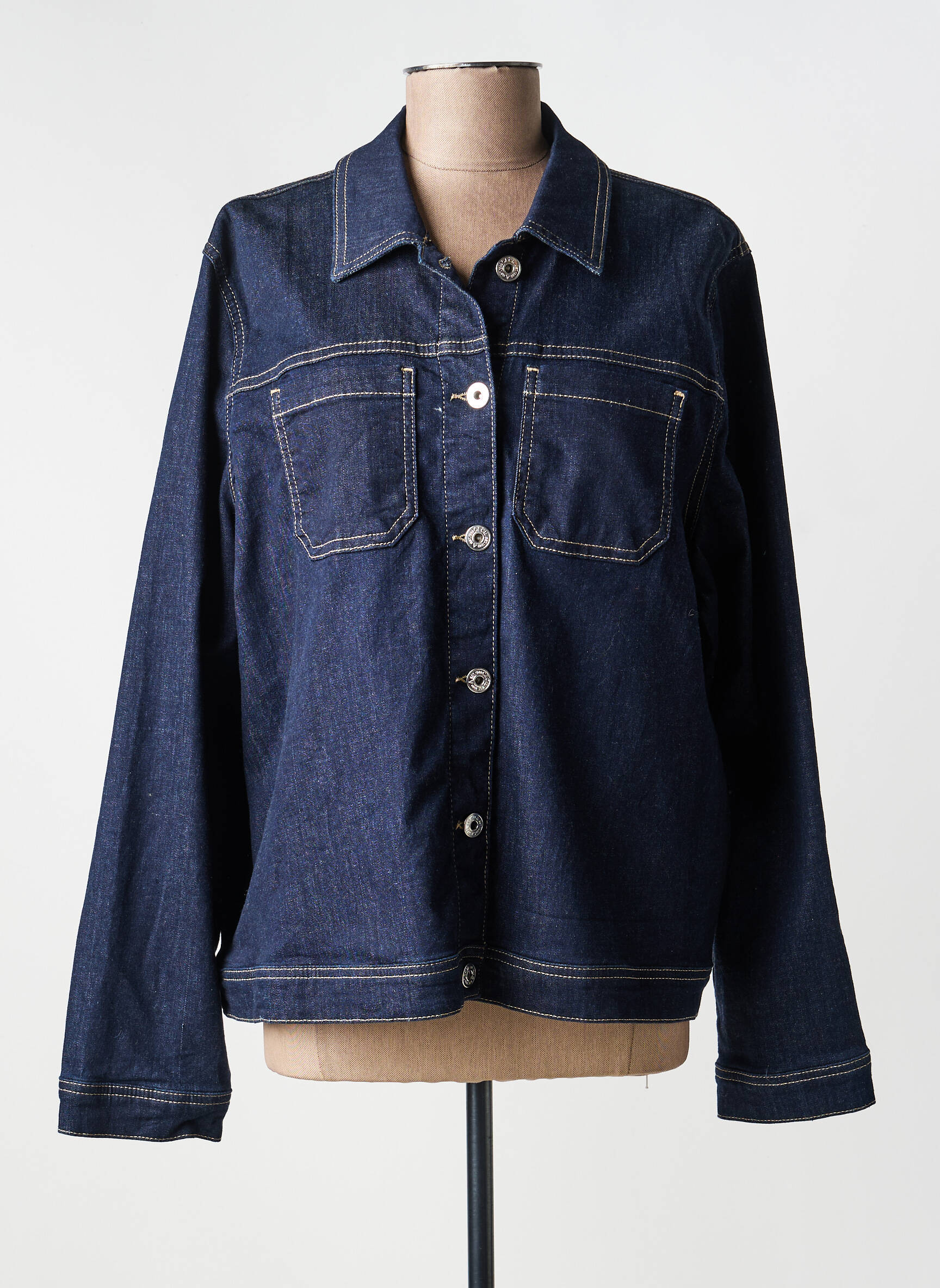 Veste casual poignets boutonnés avec fente bleu CECIL femme