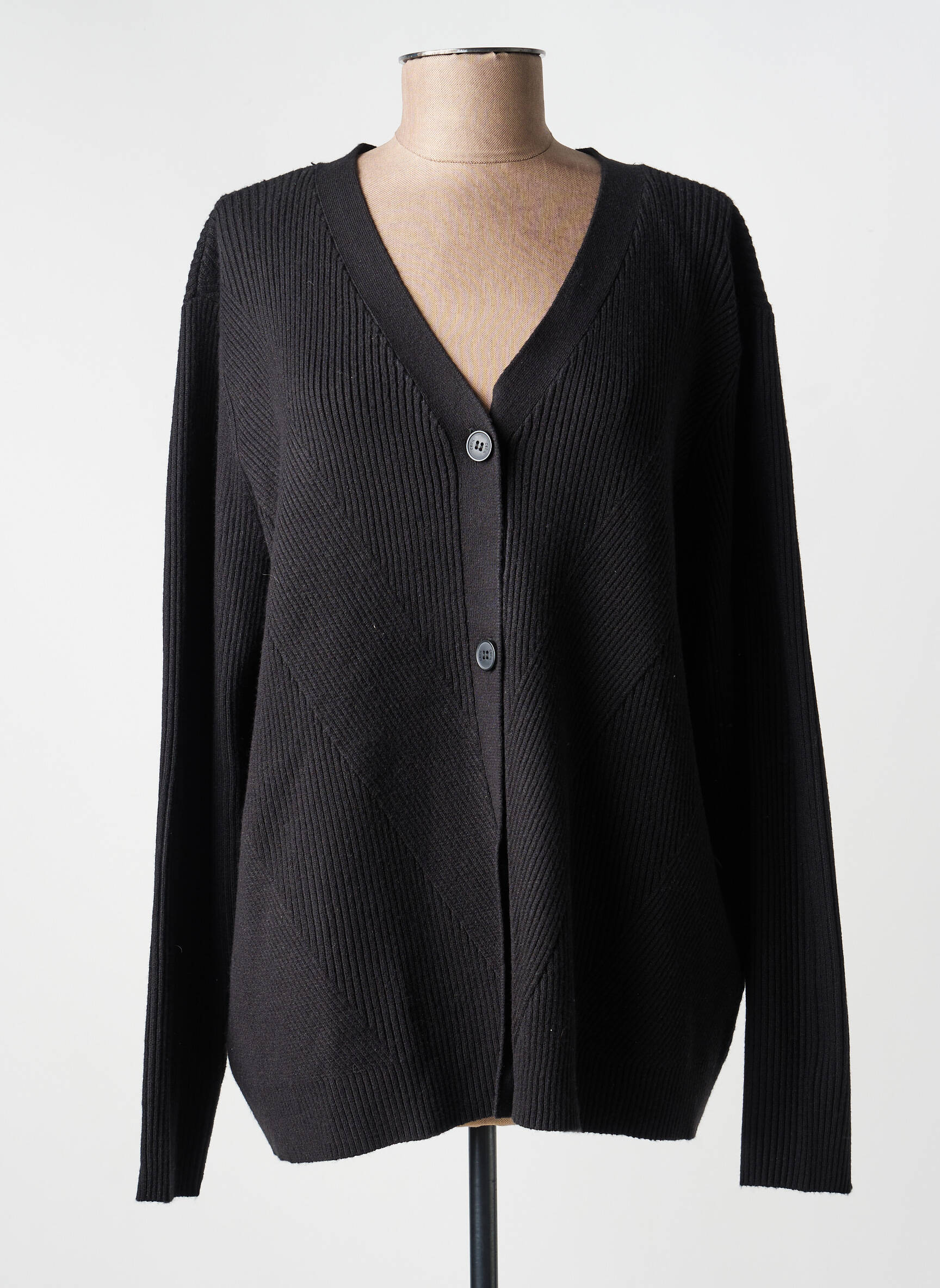 Gilet manches longues stretch noir CECIL femme