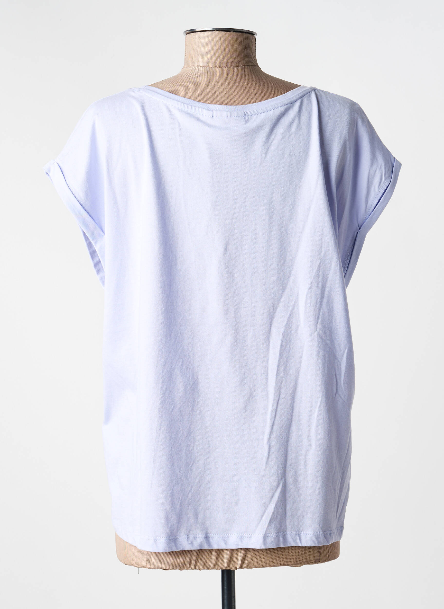 T-shirt coupe droite manches courtes violet LA FIANCÉE femme