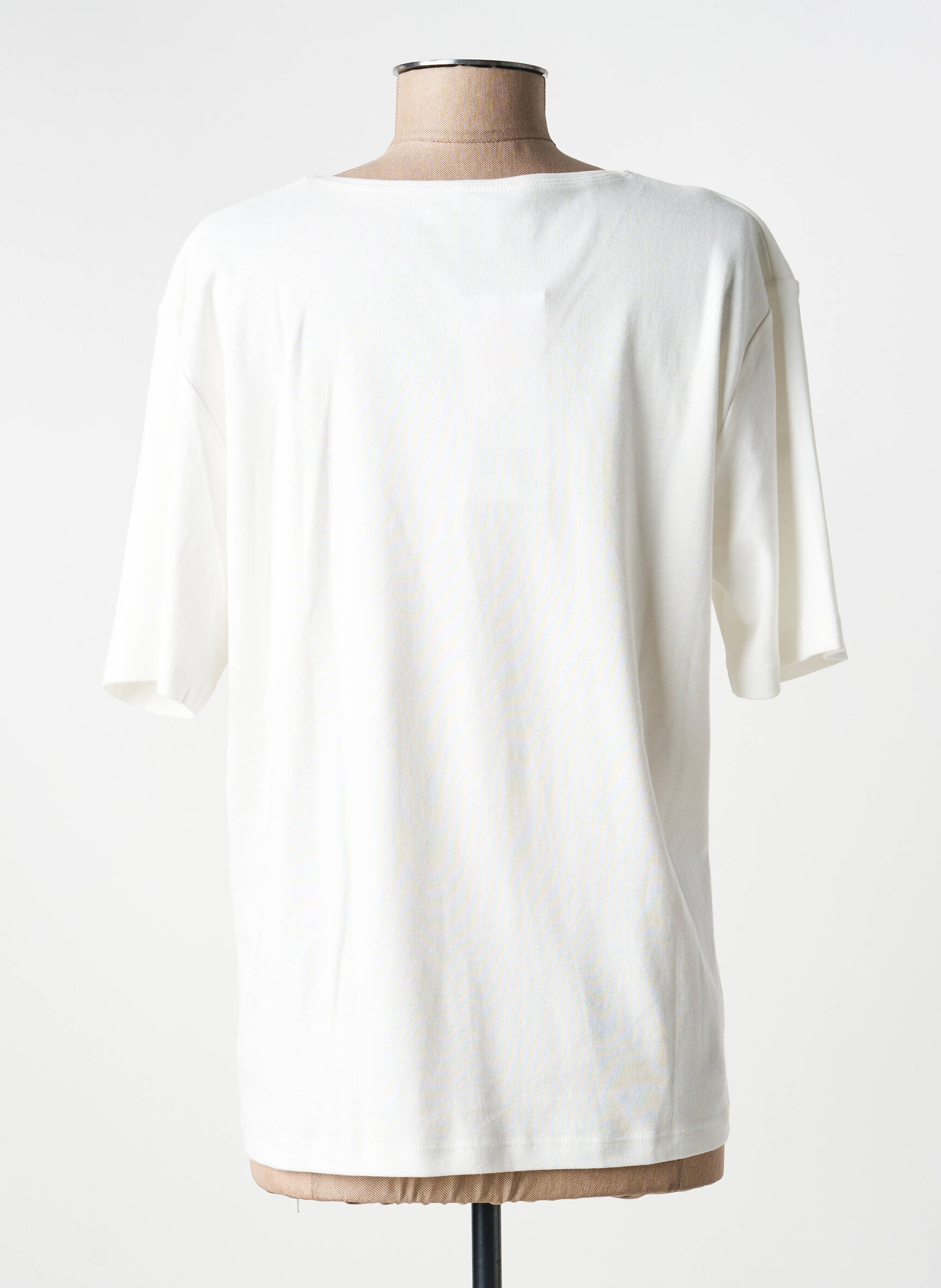 T-shirt imprimé fantaisie manches courtes beige GRIFFON femme