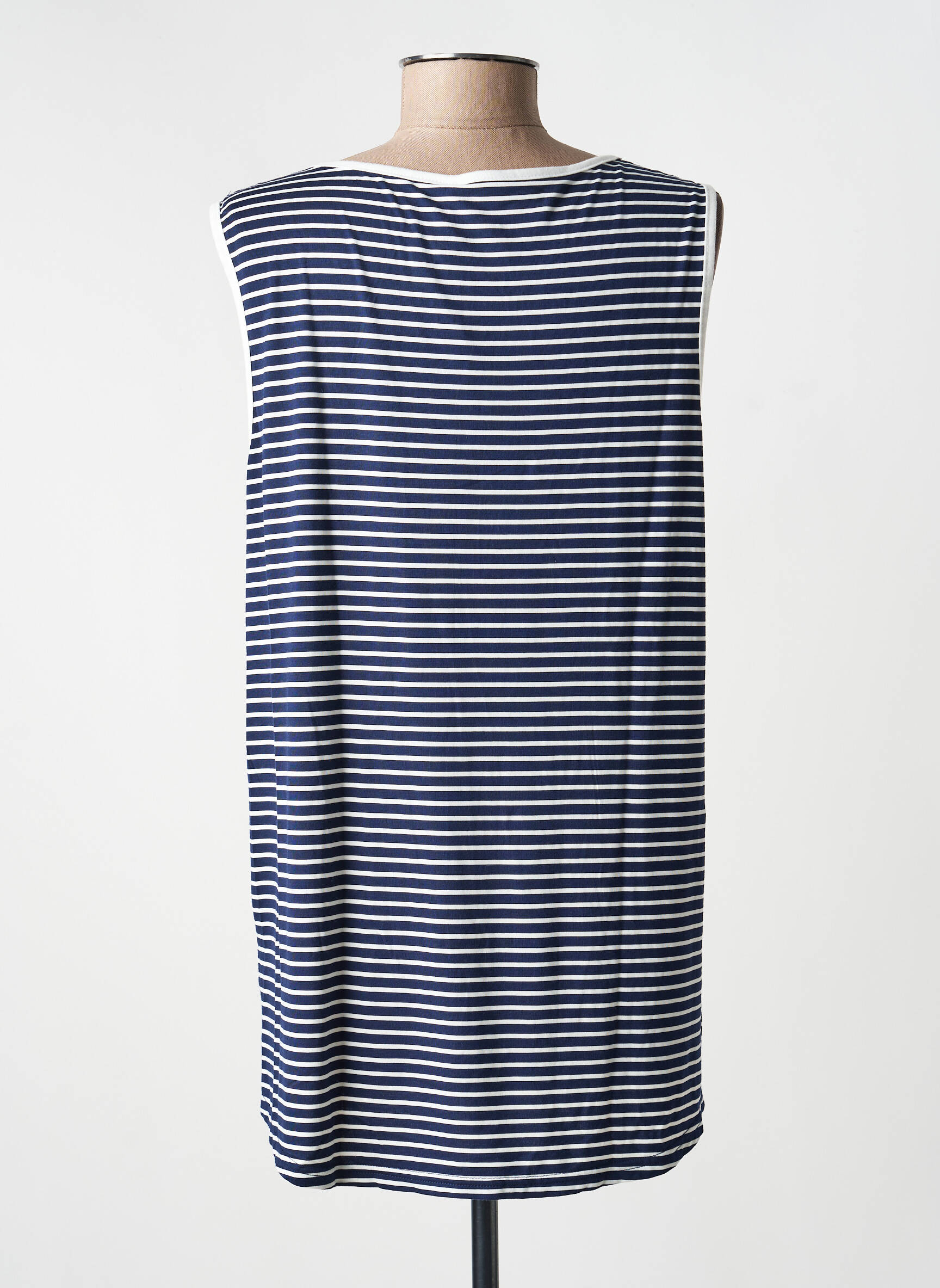 Débardeur col v sans manche bleu SMASH WEAR femme