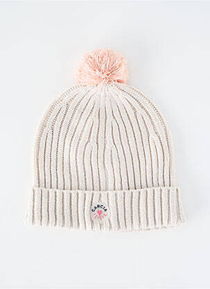 Bonnet bord-côtes gris GARCIA fille