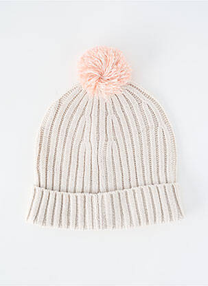 Bonnet bord-côtes gris GARCIA fille