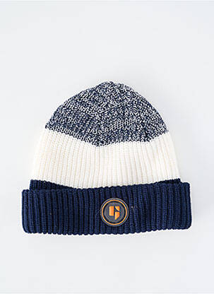 Bonnet bord-côtes bleu GARCIA garçon