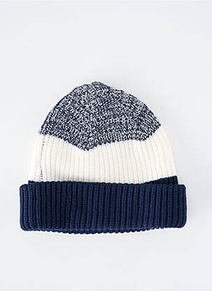 Bonnet bord-côtes bleu GARCIA garçon
