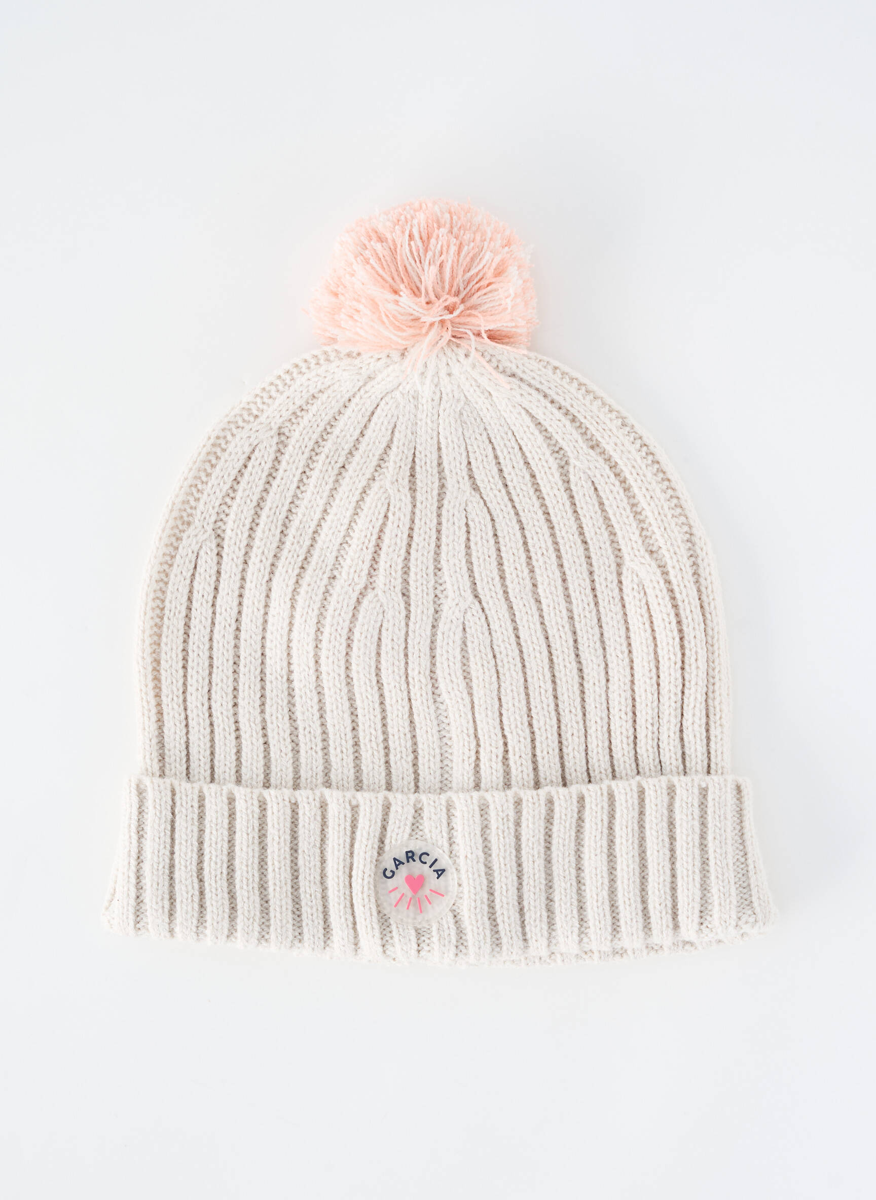 Bonnet bord-côtes gris GARCIA fille