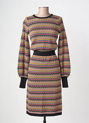 Robe pull stretch manches longues violet KING LOUIE femme