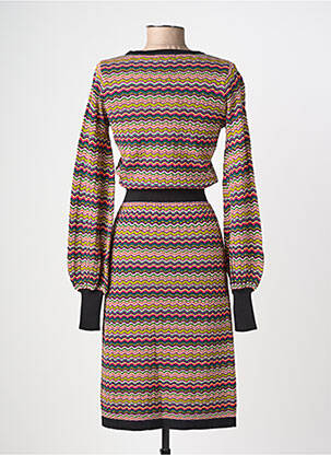 Robe pull stretch manches longues violet KING LOUIE femme