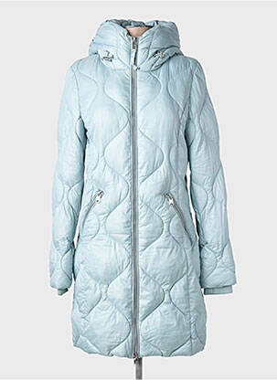 Doudoune manches longues a capuche bleu BEAUMONT femme