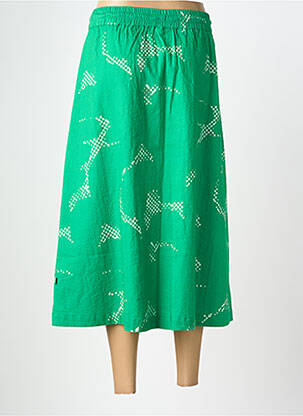 Jupe mi-longue coupe évasée vert DANEFAE femme