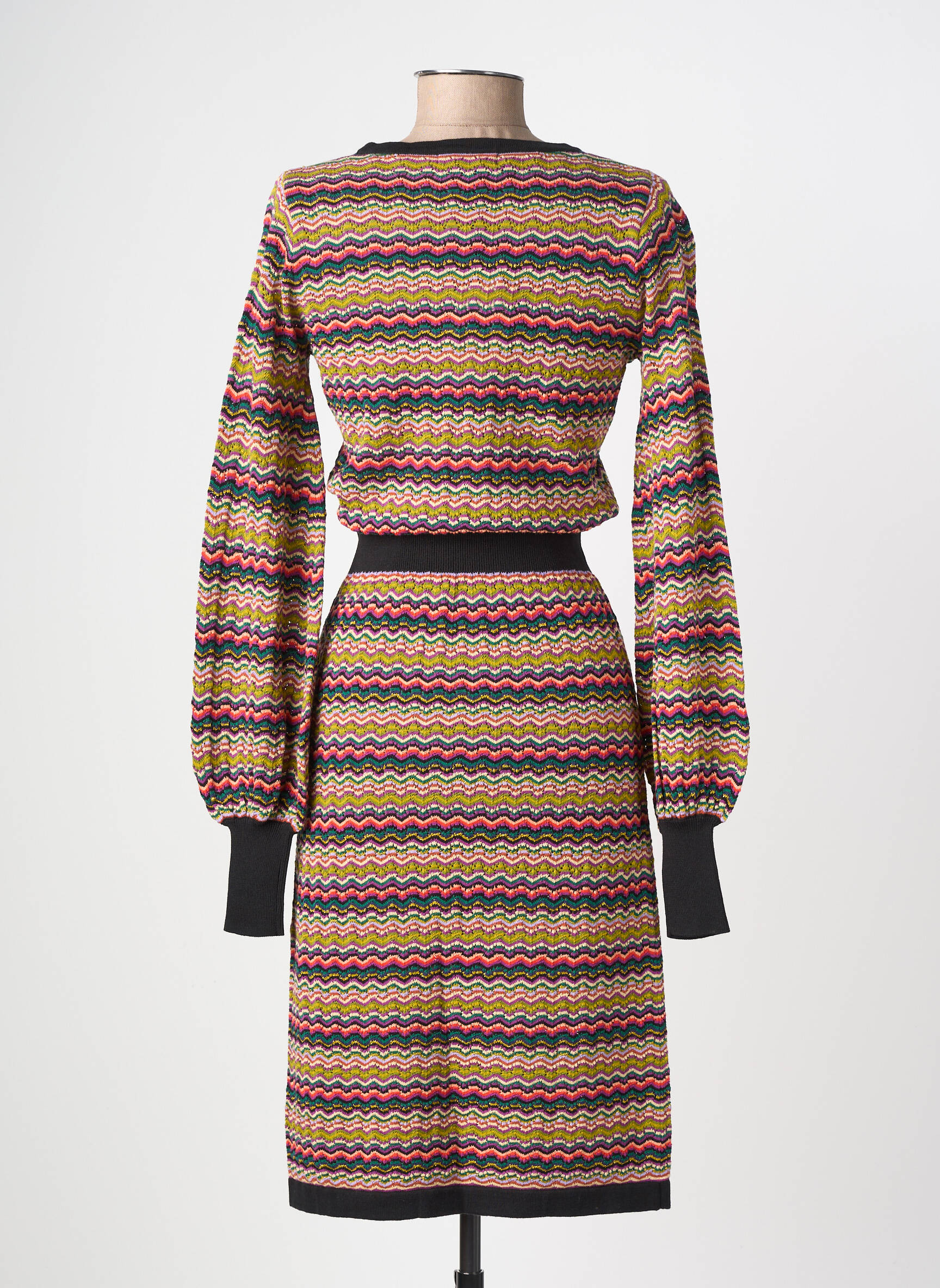 Robe pull stretch manches longues violet KING LOUIE femme