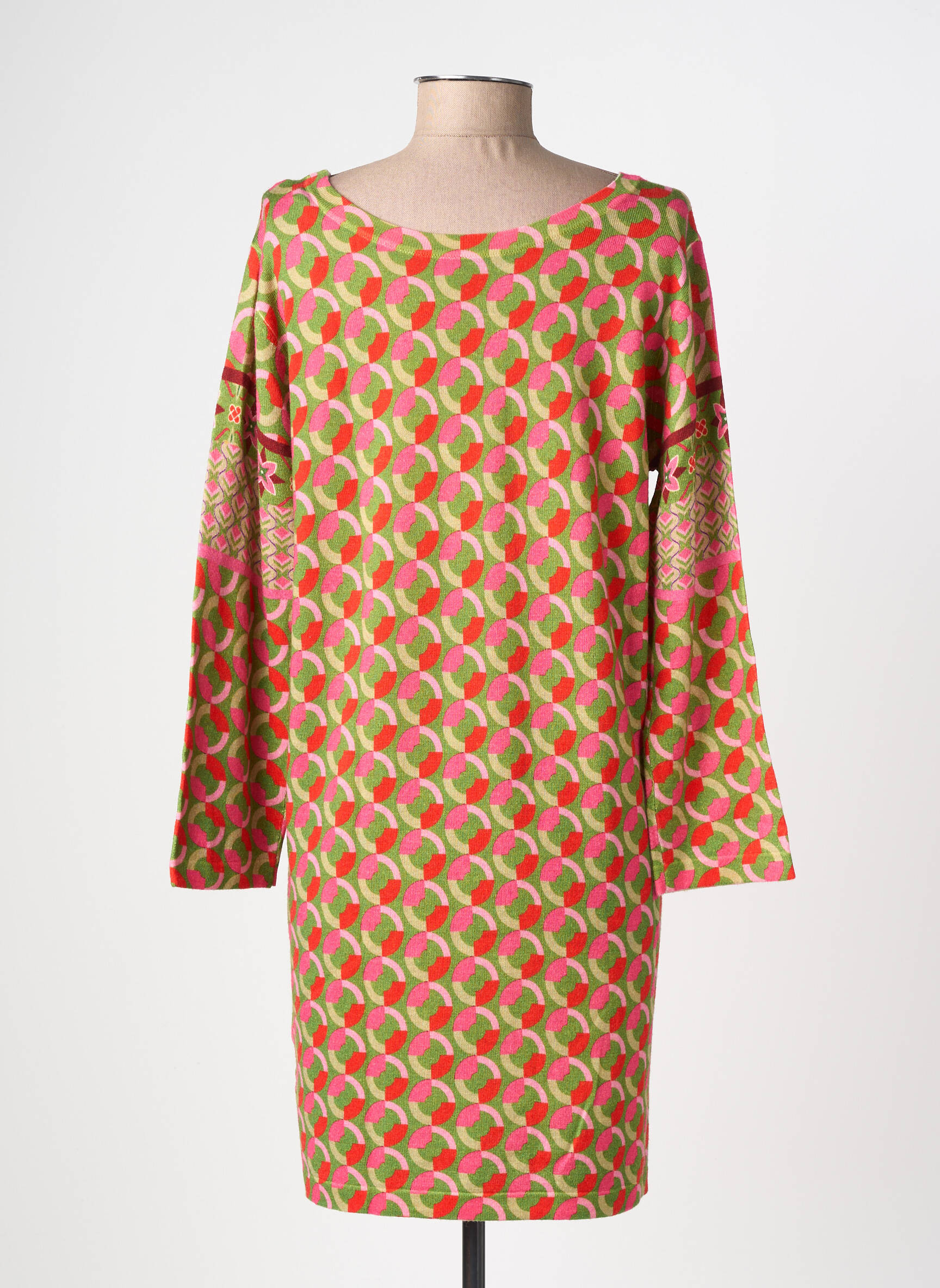 Robe pull stretch manches longues rose JEI'S BY LETIZIA DENARO femme