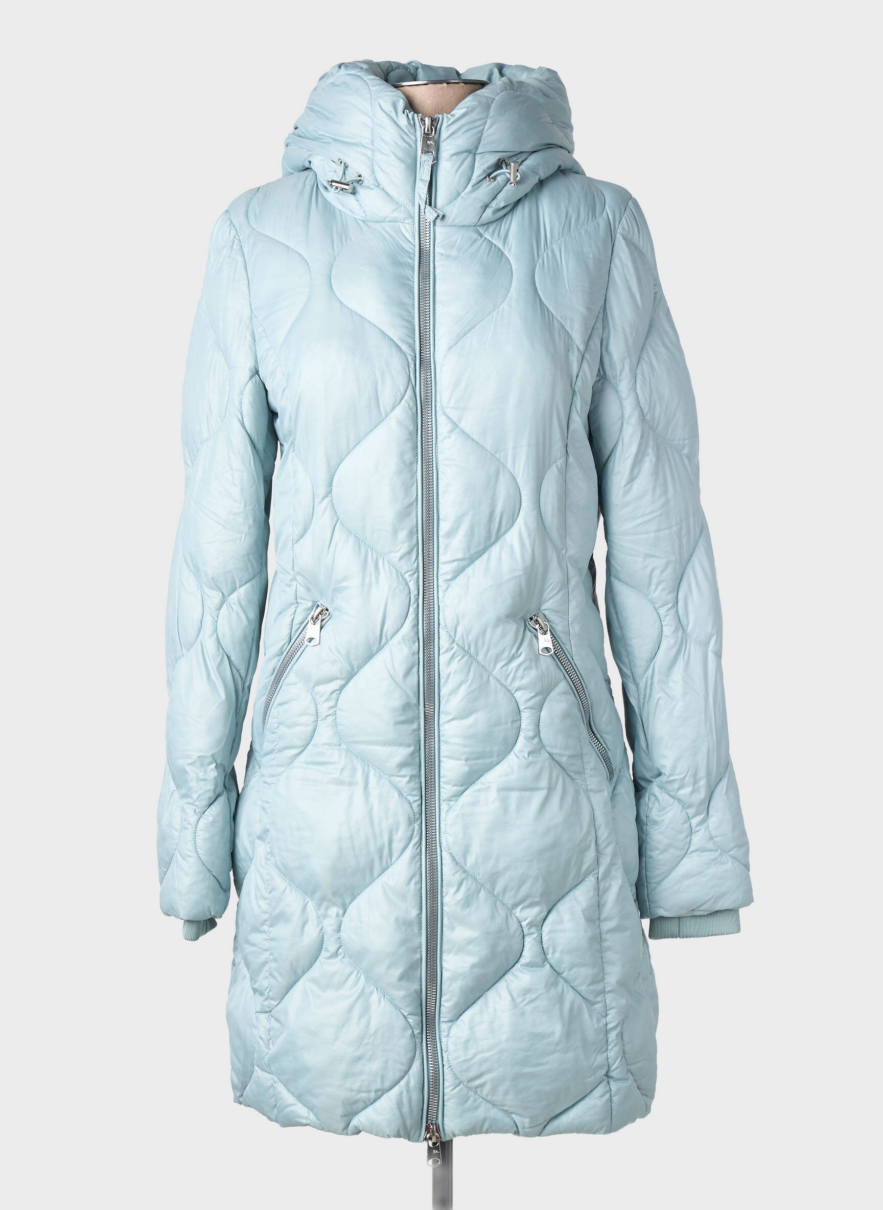 Doudoune manches longues a capuche bleu BEAUMONT femme