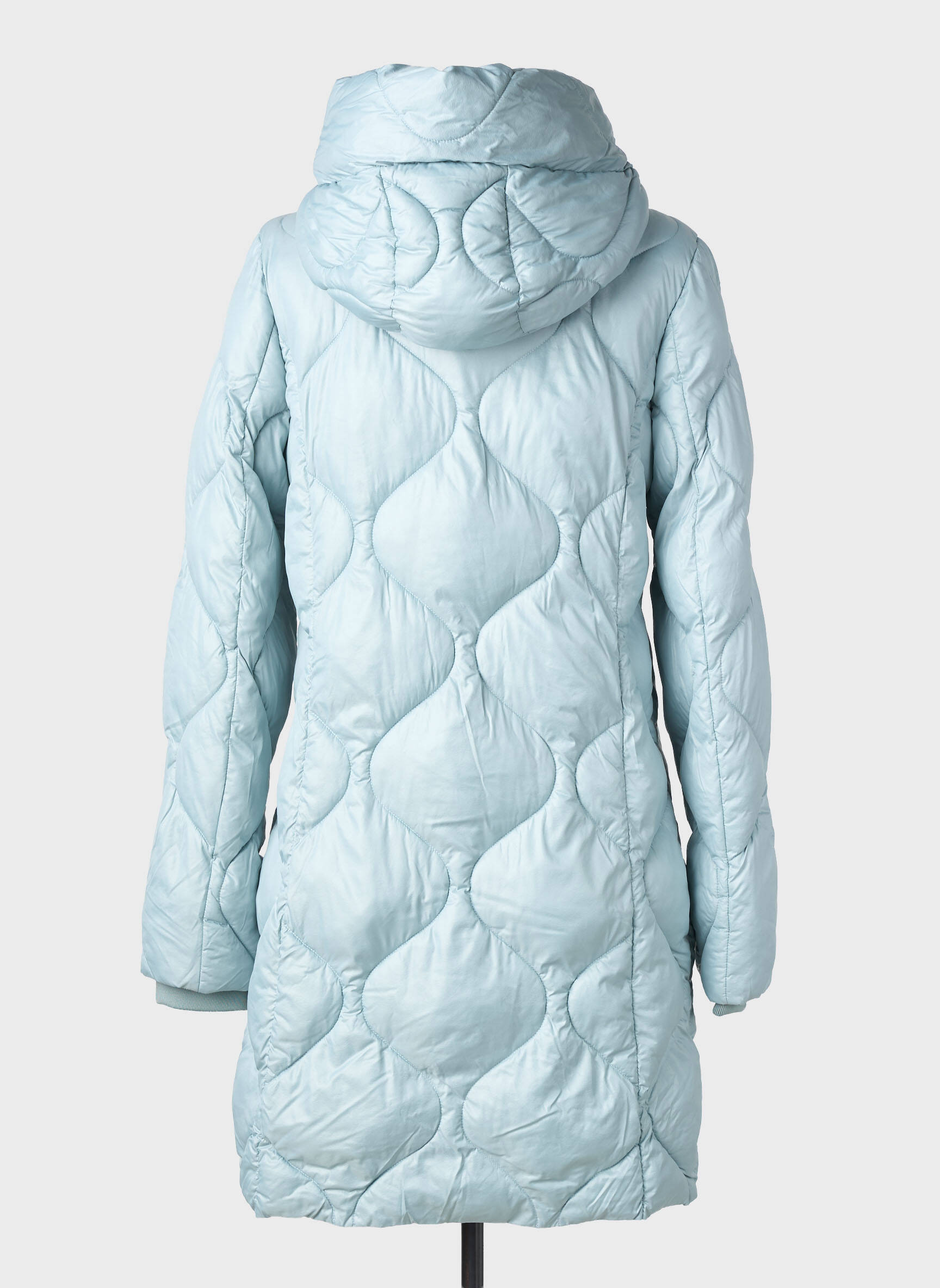 Doudoune manches longues a capuche bleu BEAUMONT femme