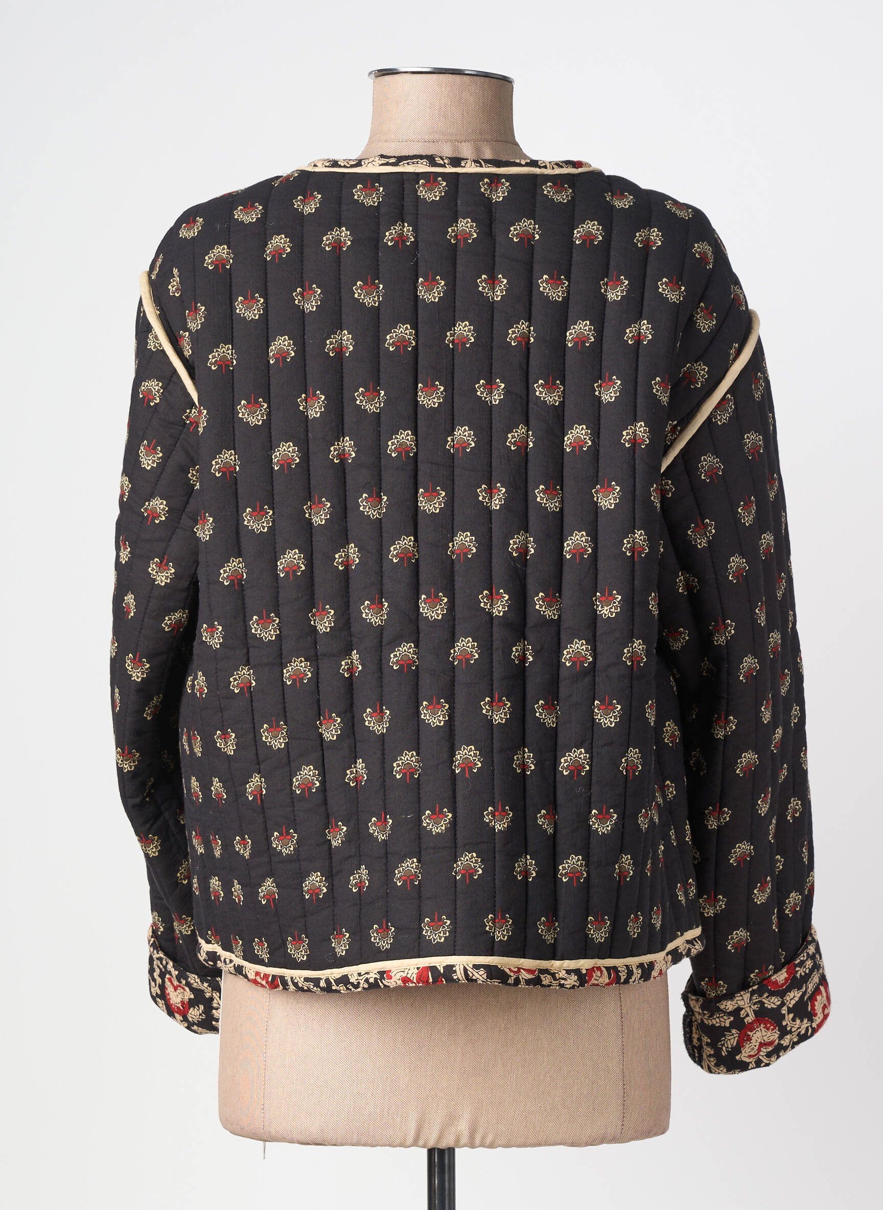 Veste casual col rond noir MKT STUDIO femme