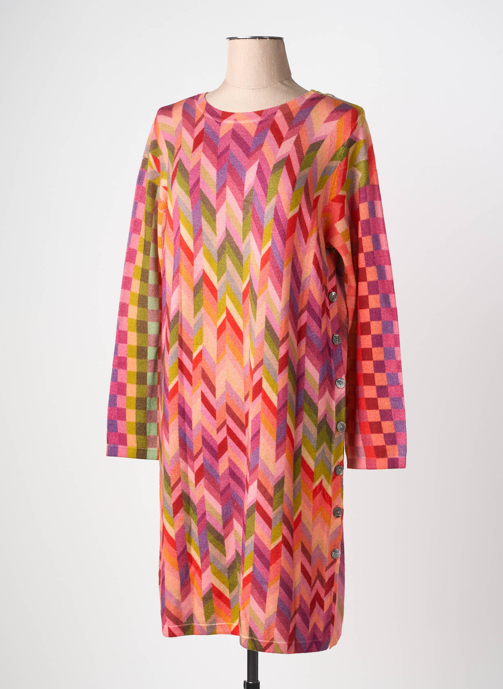 Robe pull stretch manches longues orange JEI'S BY LETIZIA DENARO femme