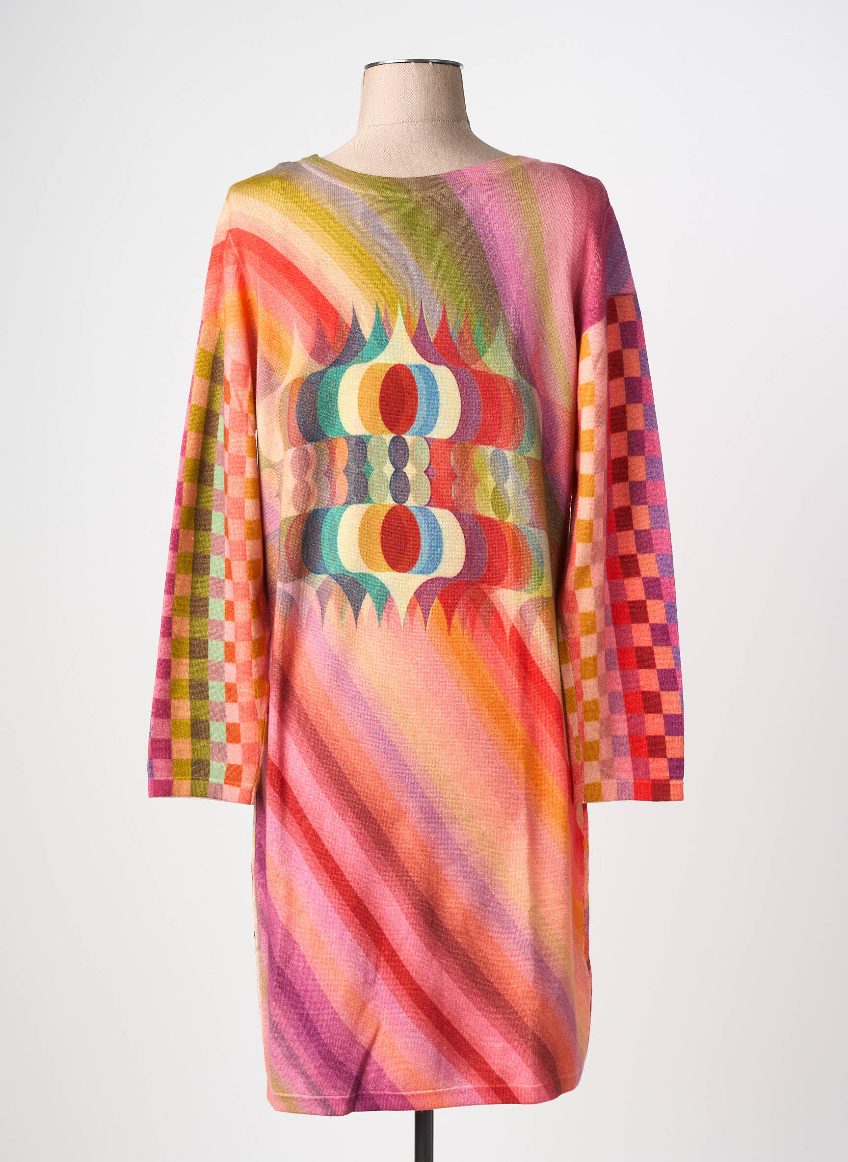 Robe pull stretch manches longues orange JEI'S BY LETIZIA DENARO femme