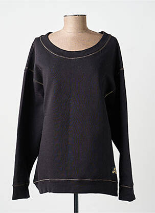 Sweat-shirt broderie manches longues noir YIPPIE HIPPIE femme