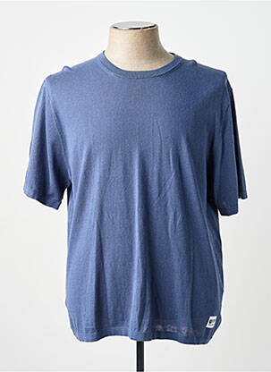 T-shirt stretch manches courtes bleu FREEMAN T.PORTER homme