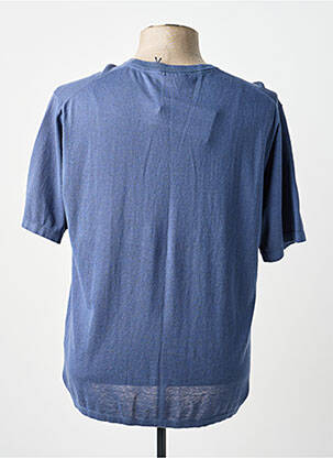 T-shirt stretch manches courtes bleu FREEMAN T.PORTER homme